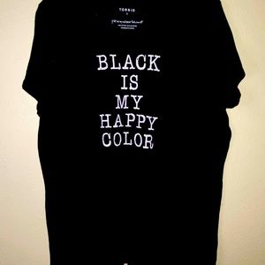 Torrid Black is My Happy Color Tee